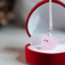 Load image into Gallery viewer, Money Pig Necklace Abundance Silver Plated