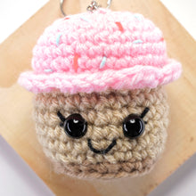 Load image into Gallery viewer, Keychains in Crochet Cupcakes