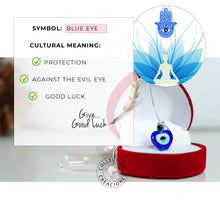 Load image into Gallery viewer, Silver Plated Lucky Eye Necklace