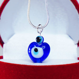 Silver Plated Lucky Eye Necklace