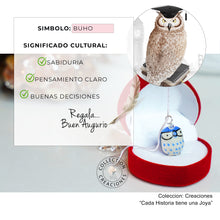 Load image into Gallery viewer, Silver Plated Wisdom Owl Necklace